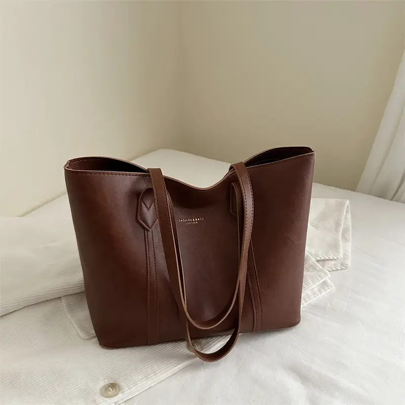 Korean Style Retro Tote Bag Women Large Capacity - Image 3