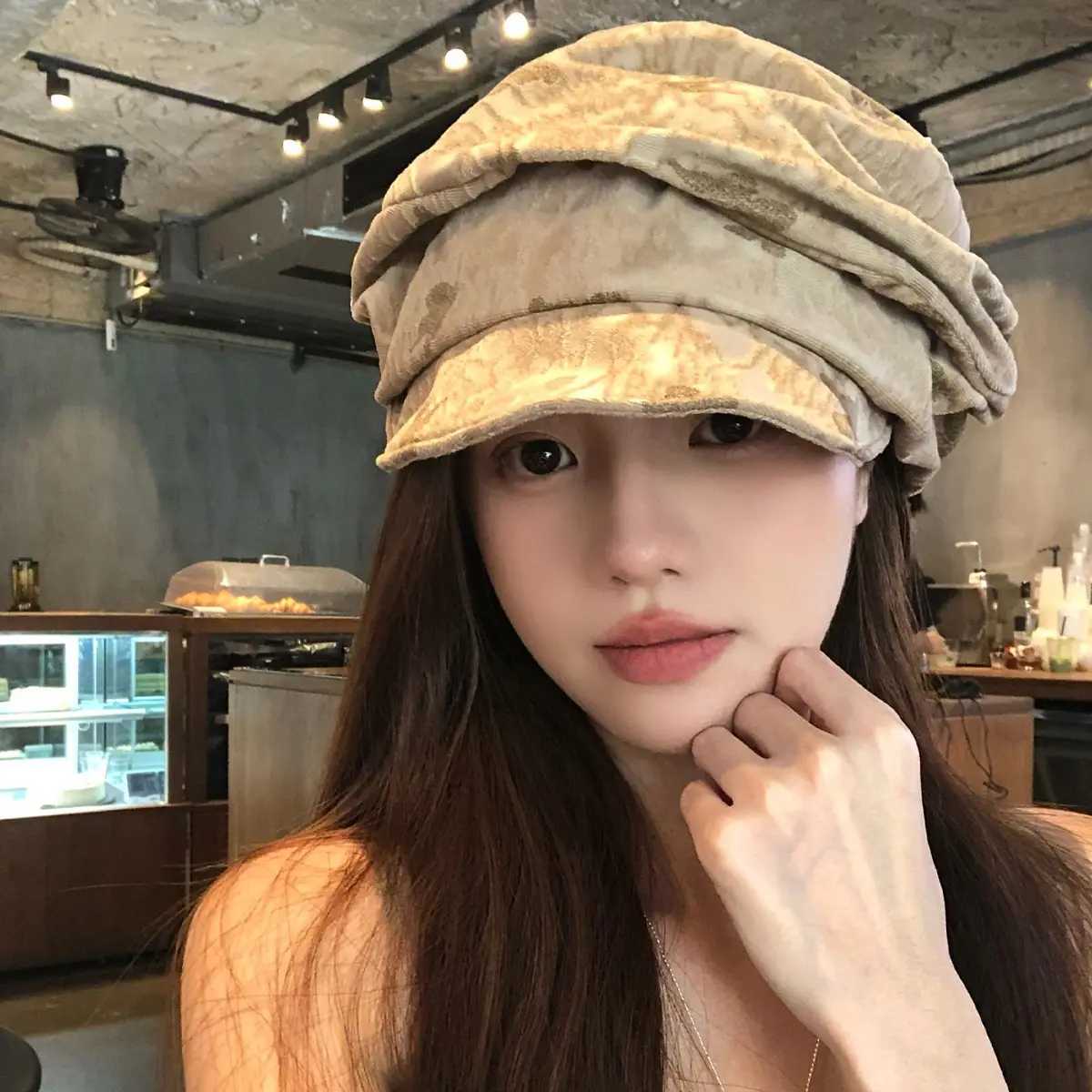 Vintage Pleated Beret for Women Melard Duckbill Slouchy Hat