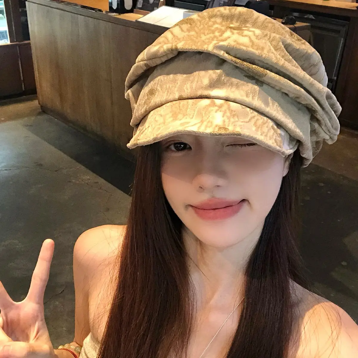 Vintage Pleated Beret for Women Melard Duckbill Slouchy Hat