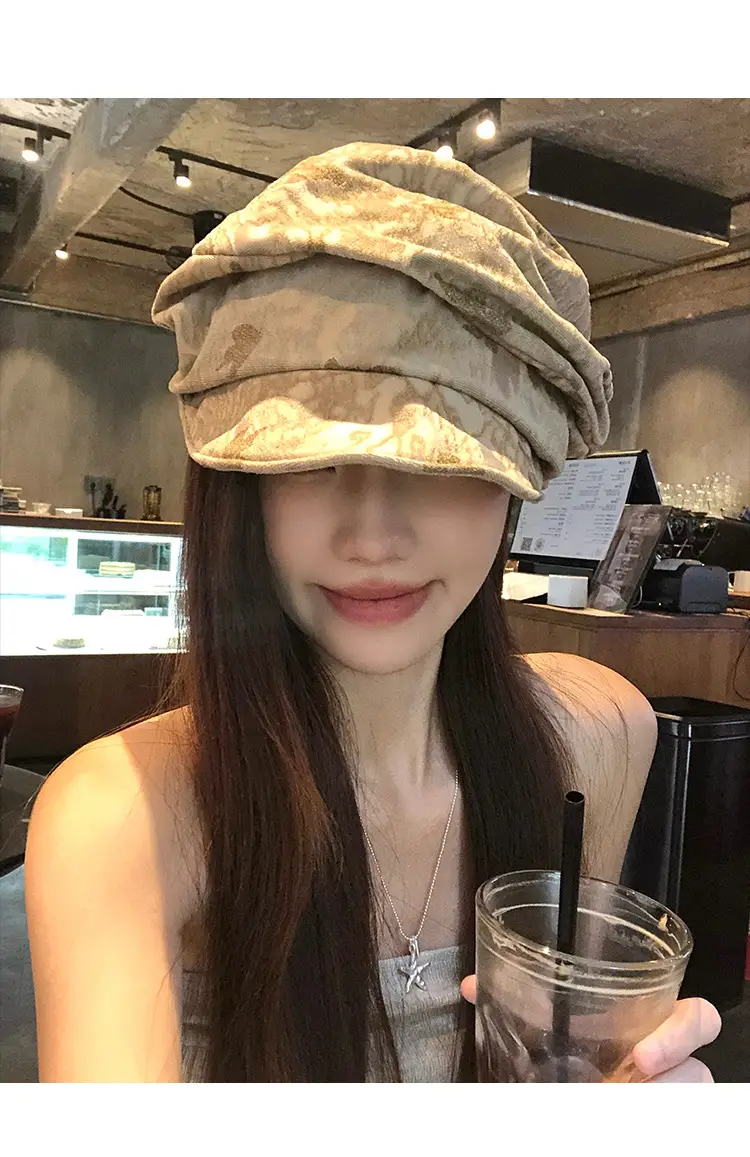 Vintage Pleated Beret for Women Melard Duckbill Slouchy Hat — feature 11