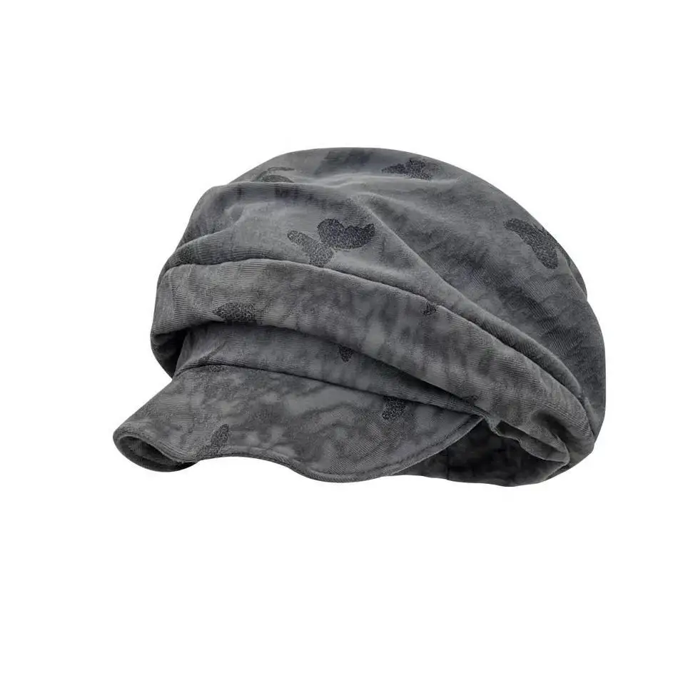 Vintage Pleated Beret for Women Melard Duckbill Slouchy Hat