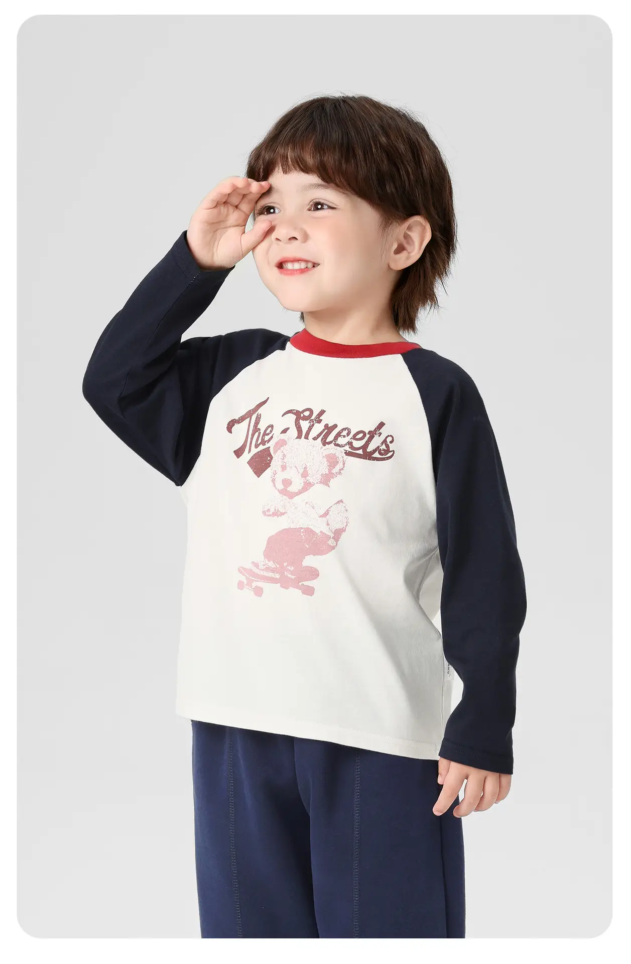 Right European Boys Cotton Long Sleeve T-Shirt Autumn Kids — feature 14