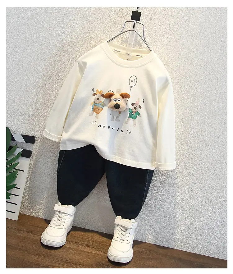 Boys Cartoon T-Shirt Long Sleeve Korean Style — feature 7