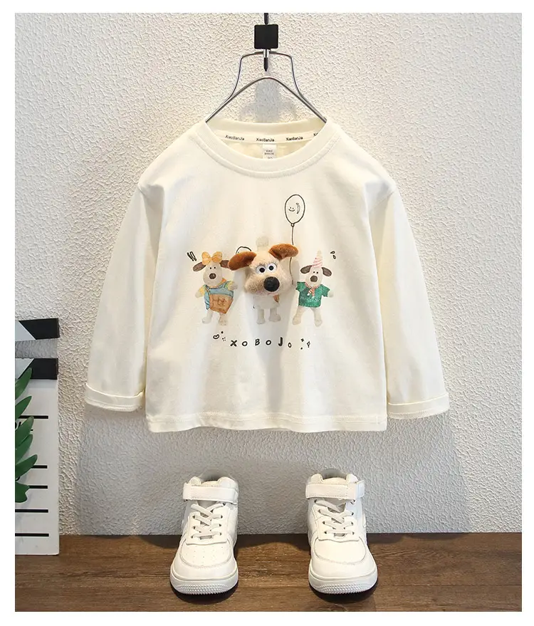 Boys Cartoon T-Shirt Long Sleeve Korean Style — feature 9
