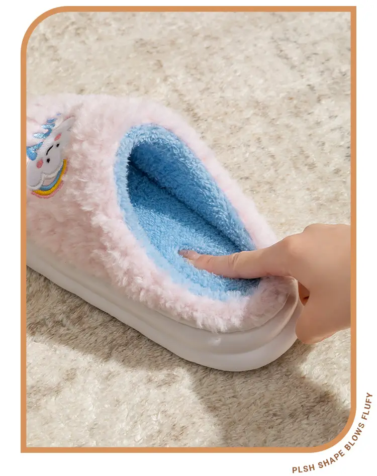 2025 Pink Cartoon Cotton Slippers Women — feature 12