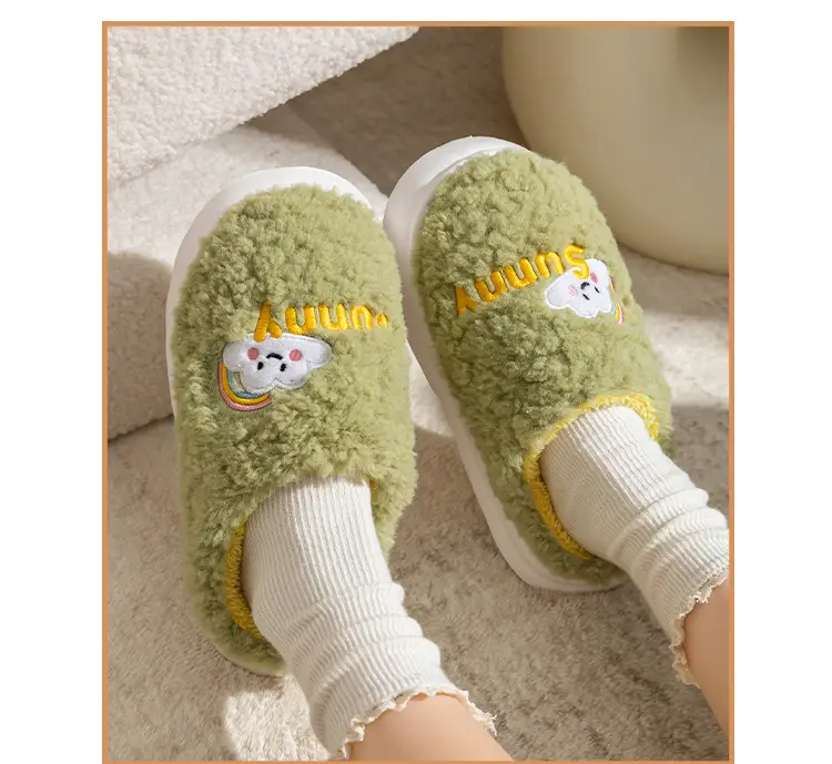 2025 Pink Cartoon Cotton Slippers Women — feature 23