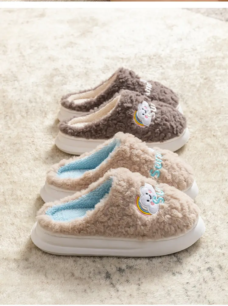 2025 Pink Cartoon Cotton Slippers Women — feature 26