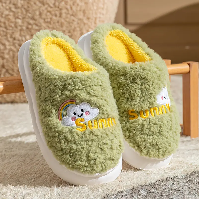 2025 Pink Cartoon Cotton Slippers Women - Image 4