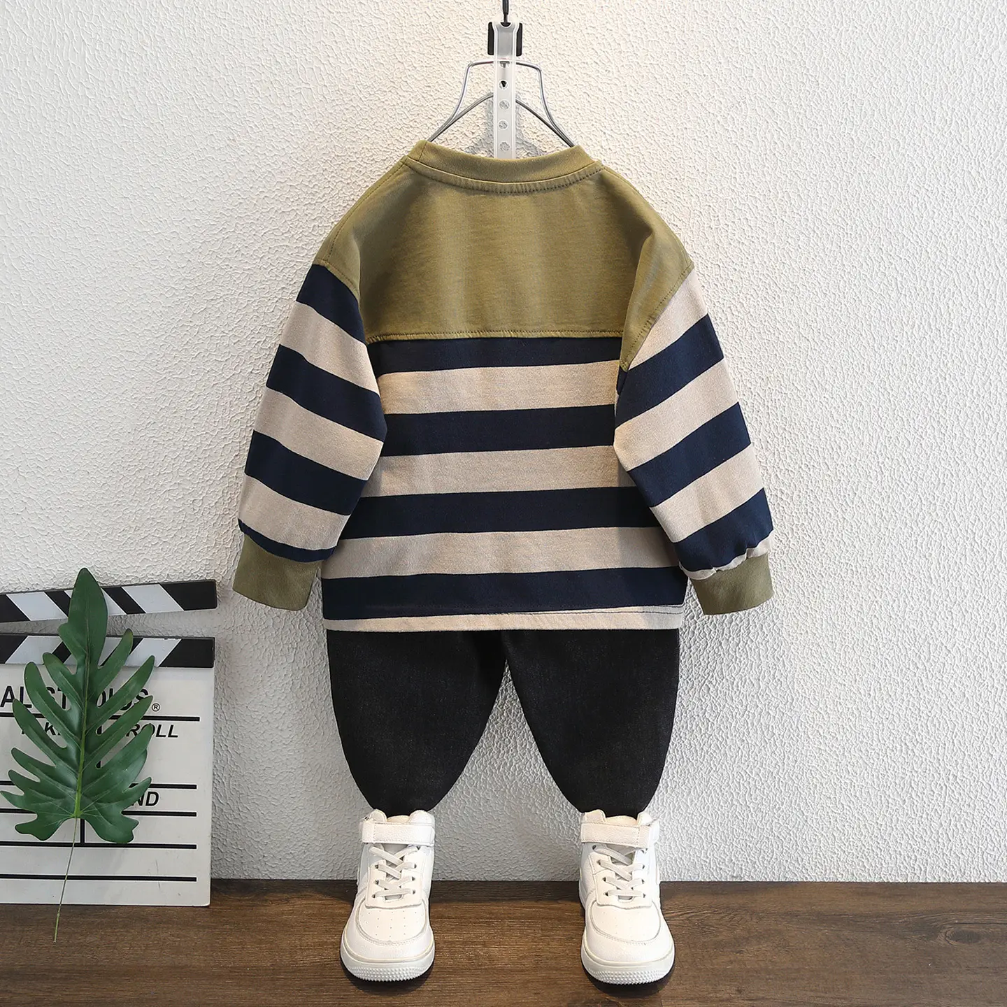 Boys Striped Long Sleeve T-Shirt Spring Autumn Casual Top - Image 3