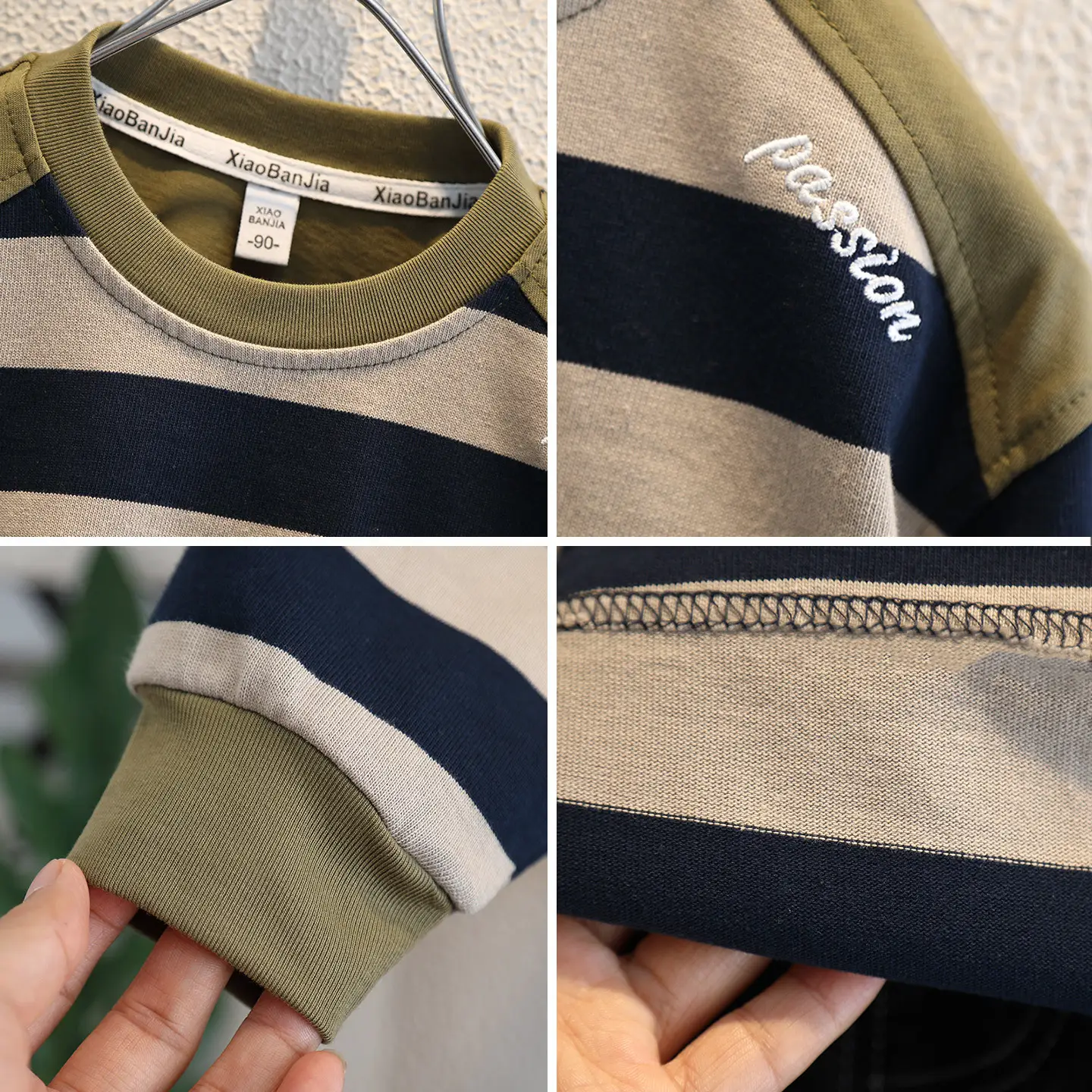 Boys Striped Long Sleeve T-Shirt Spring Autumn Casual Top - Image 5