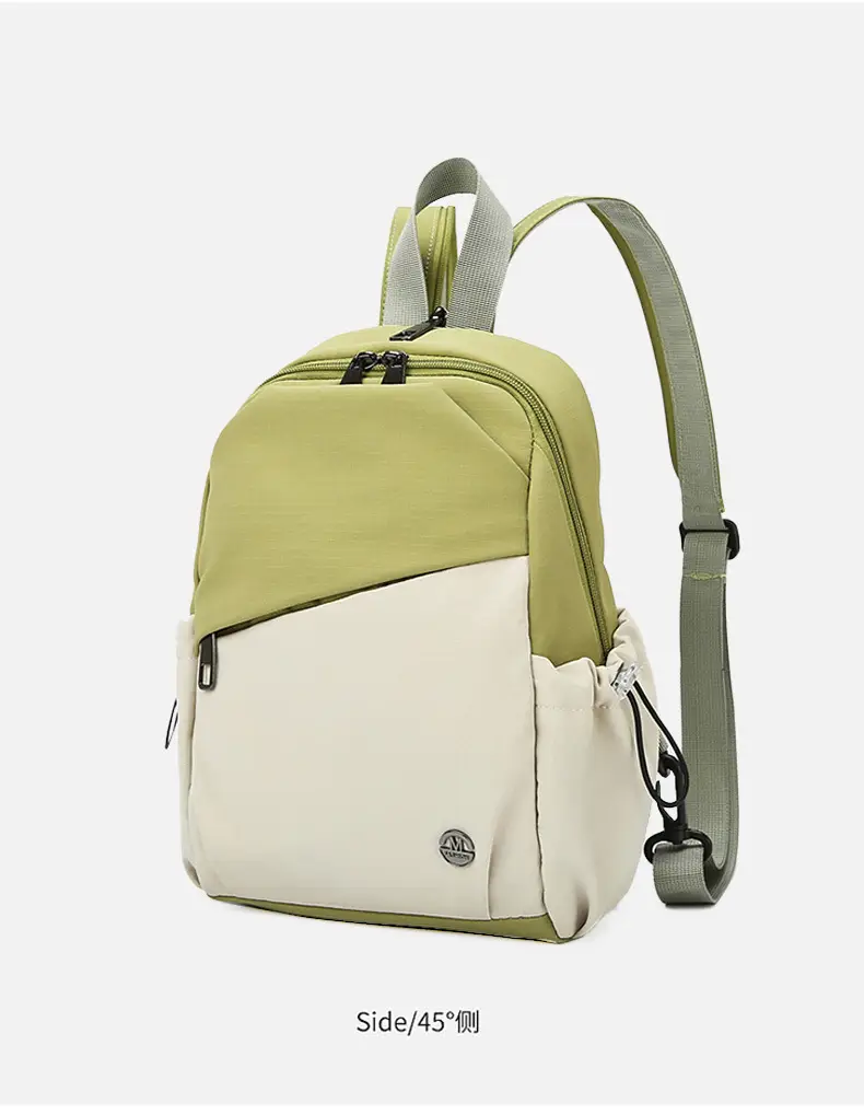 Women's Color-Blocking Crossbody Backpack Orange Black — feature 20