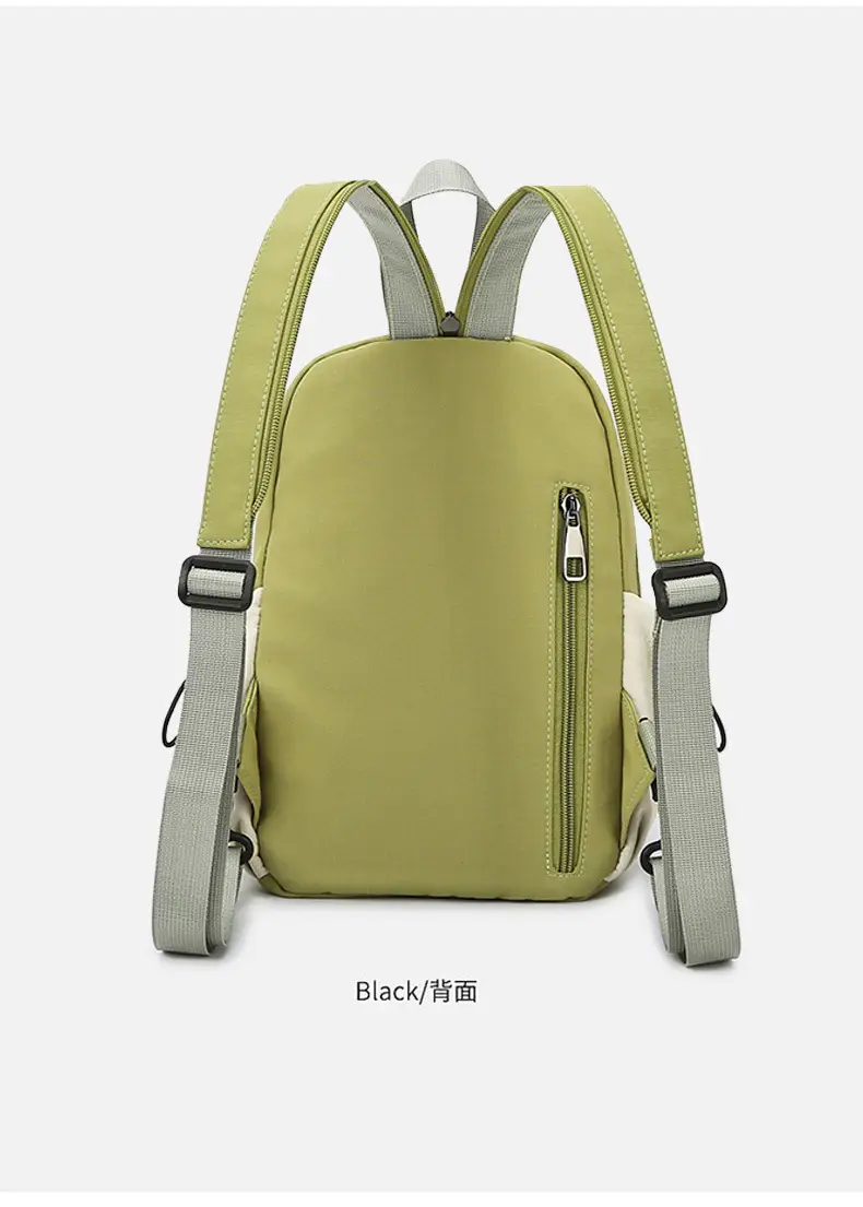 Women's Color-Blocking Crossbody Backpack Orange Black — feature 21