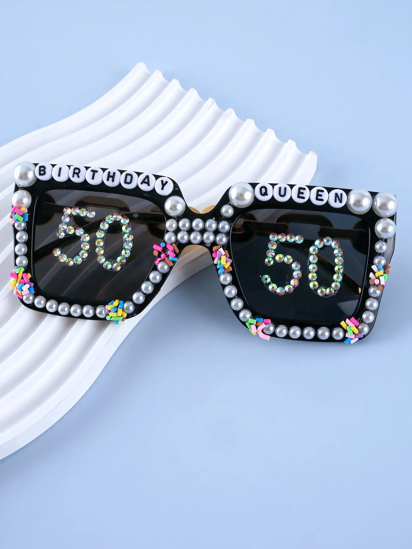 Sexy Rhinestone Sunglasses for Girls Boys Birthday Party Wear — feature 12