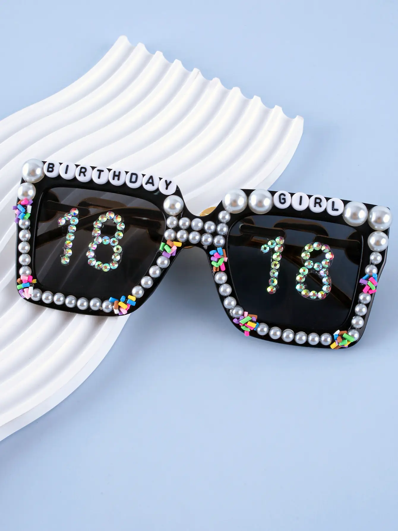Sexy Rhinestone Sunglasses for Girls Boys Birthday Party Wear — feature 8