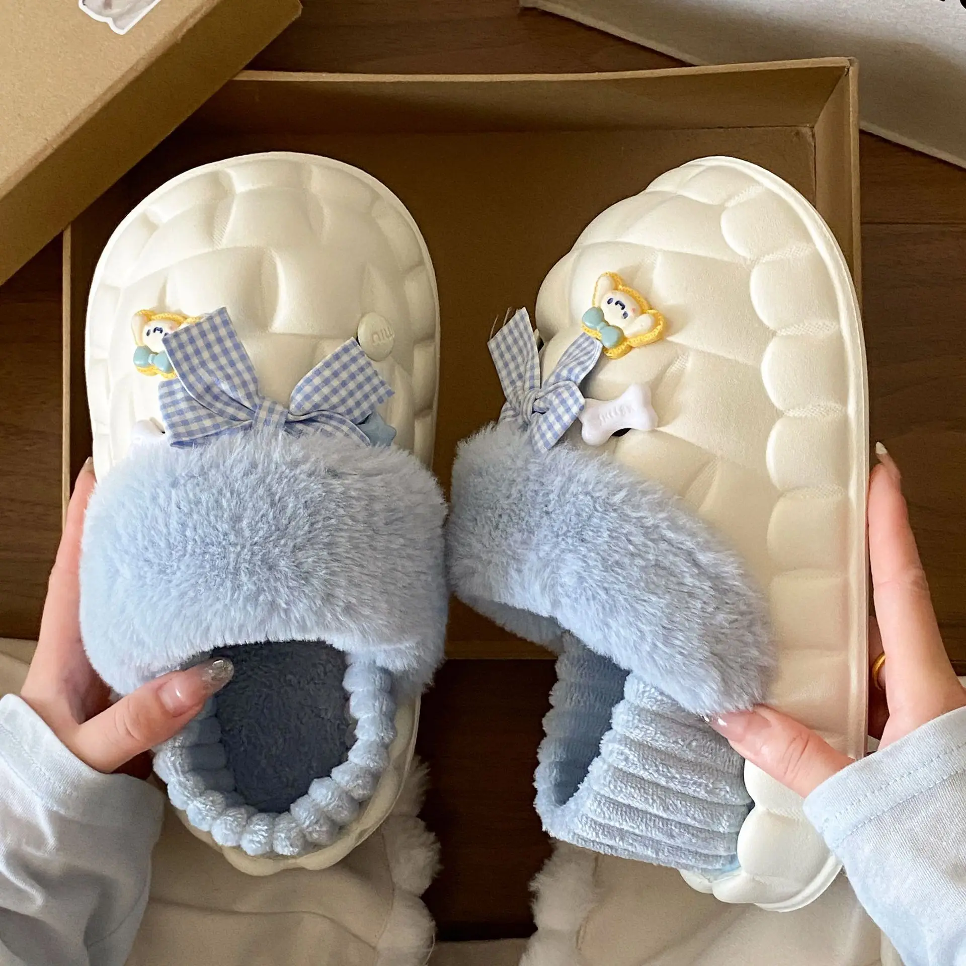 2025 Winter Cotton Slippers for Women Non-Slip Warm - Image 8