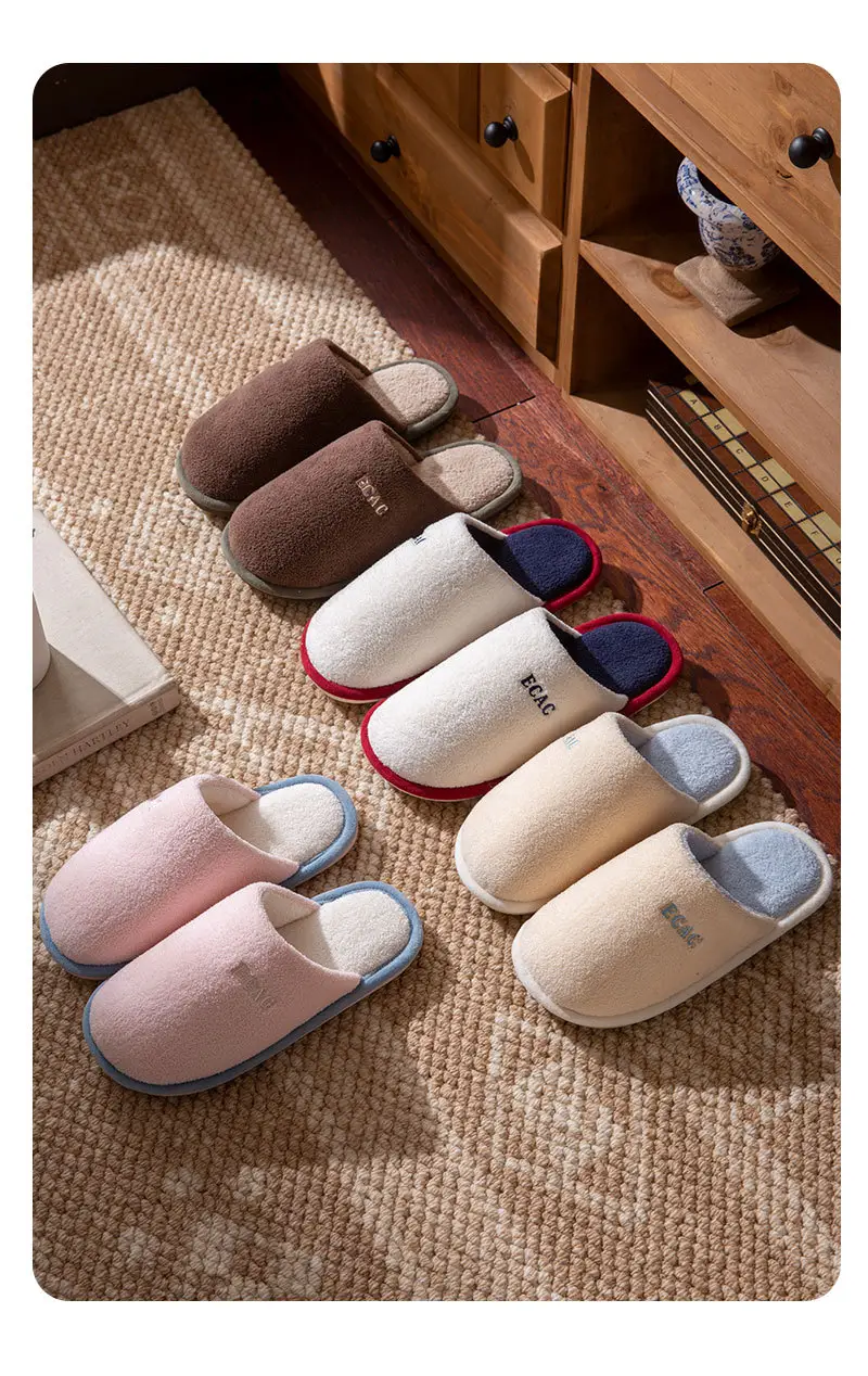 2025 New Cotton Slippers for Women, Winter Home Use, Indoor Couples, Thick-Soled Non-Slip Warm Woolen Cotton Slippers for Men — feature 12