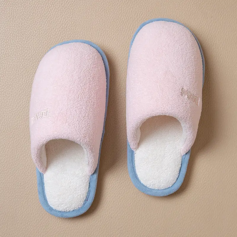 2025 New Cotton Slippers for Women, Winter Home Use, Indoor Couples, Thick-Soled Non-Slip Warm Woolen Cotton Slippers for Men