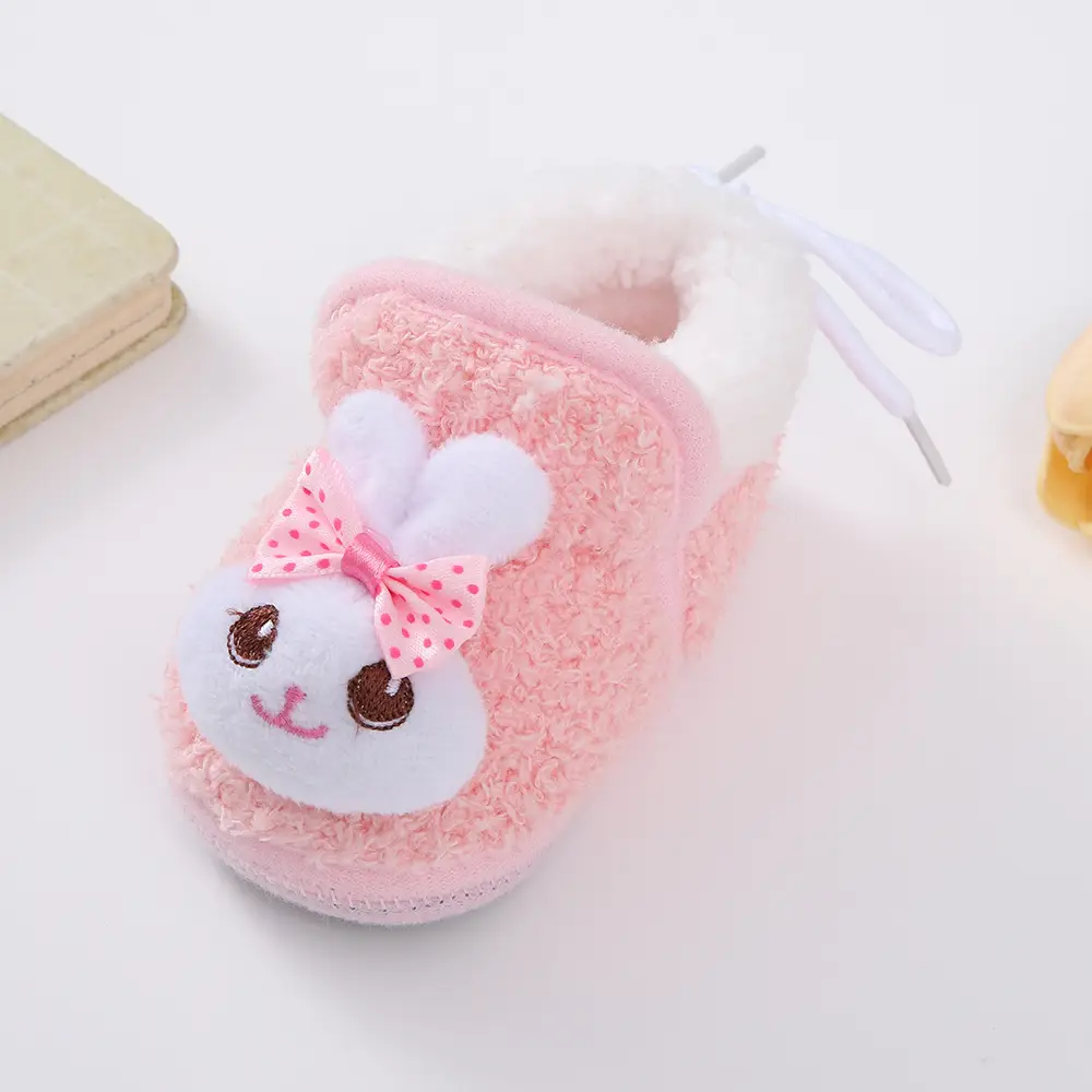 Thickened Winter Baby Anti-Falling Warm Toddler Cotton Shoes That Do Not Fall Off Newborn Baby Shoes 3-6-12 Months Fleece-Lined — feature 15