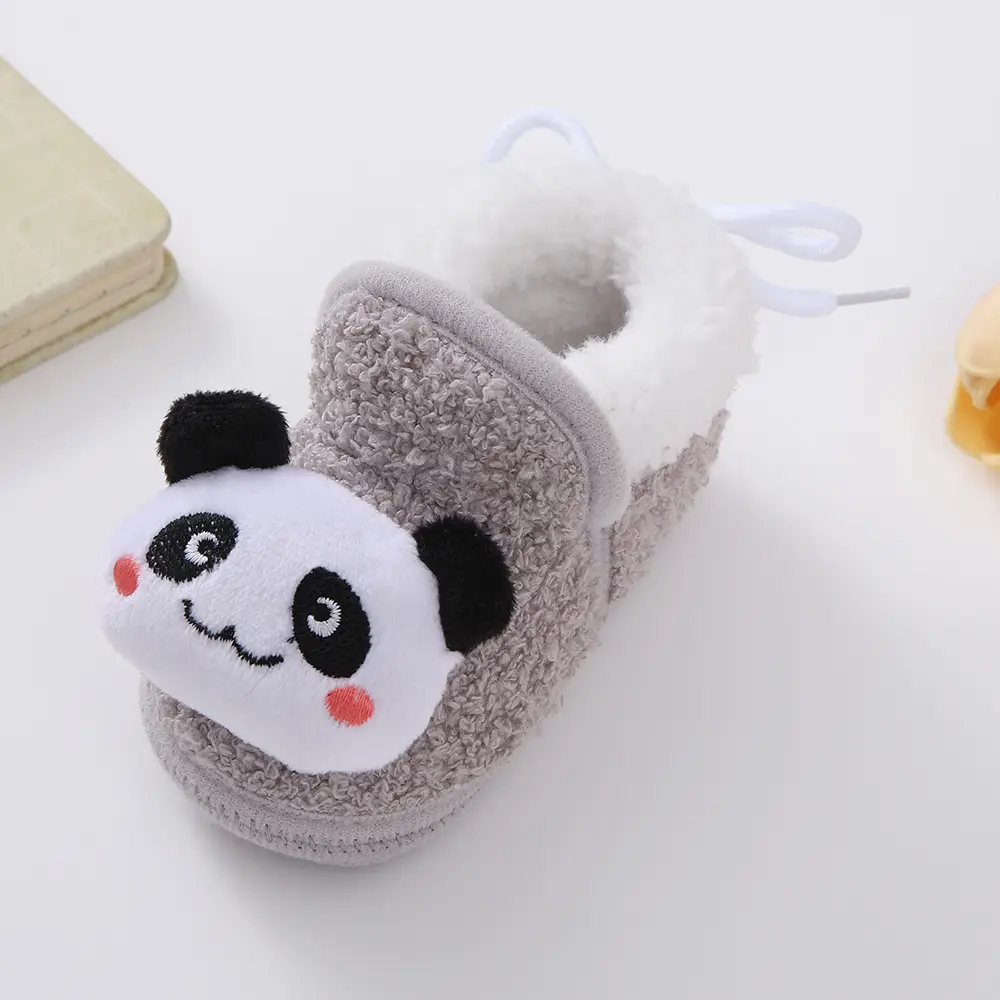 Thickened Winter Baby Anti-Falling Warm Toddler Cotton Shoes That Do Not Fall Off Newborn Baby Shoes 3-6-12 Months Fleece-Lined — feature 20