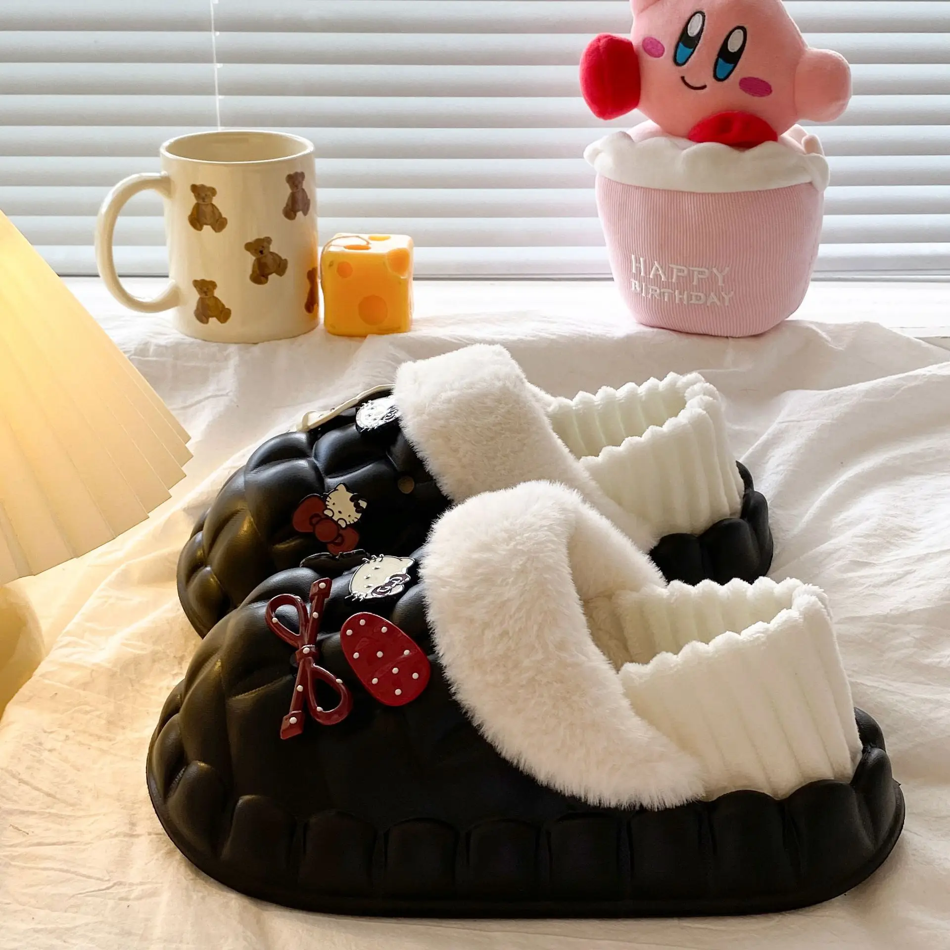 2025 Autumn Winter Cartoon Cotton Slippers Pink Women - Image 8