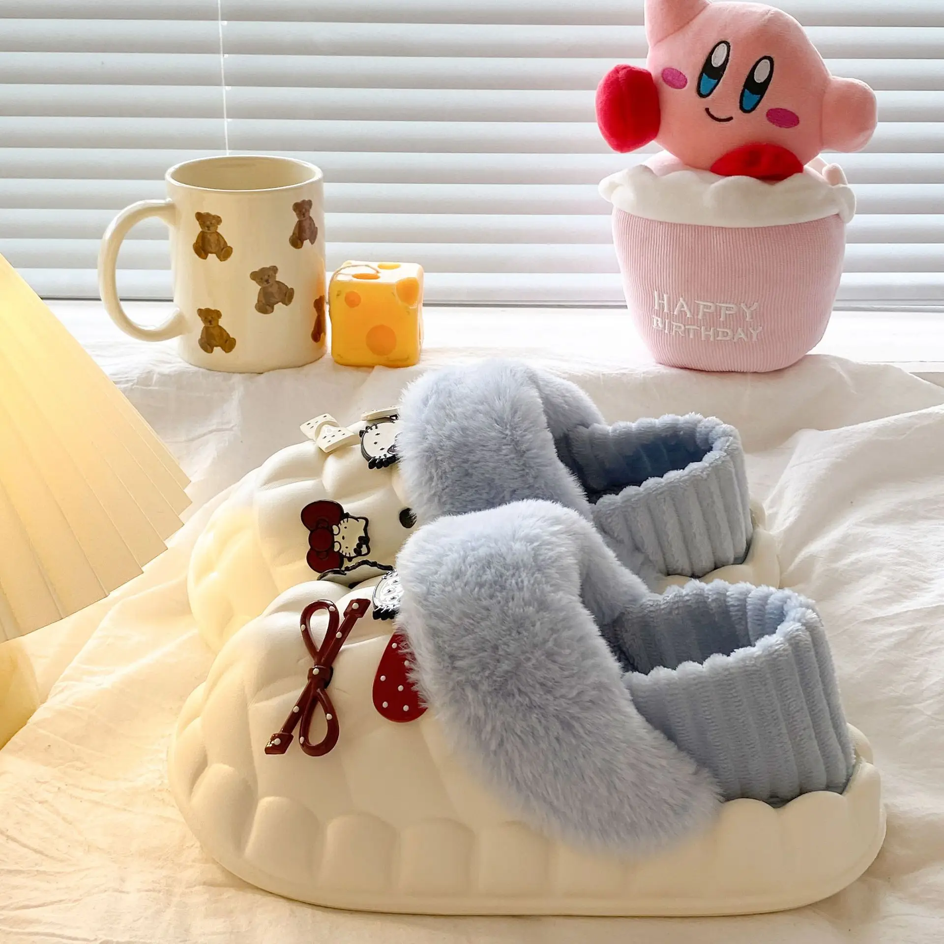 2025 Autumn Winter Cartoon Cotton Slippers Pink Women - Image 9