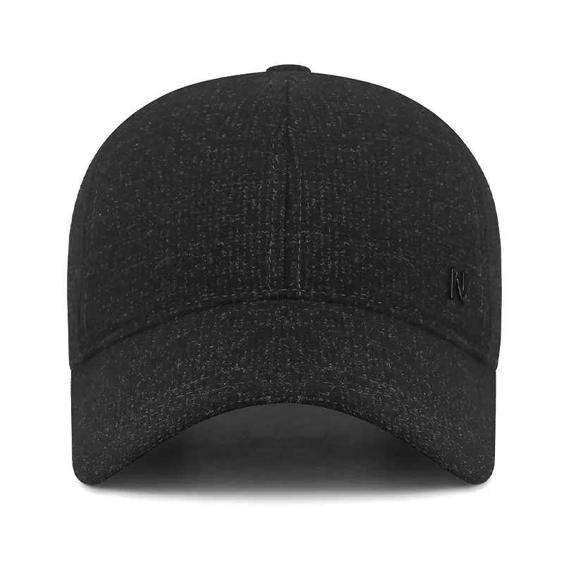 Men's Black Baseball Cap Windproof Ear Protection - Image 6