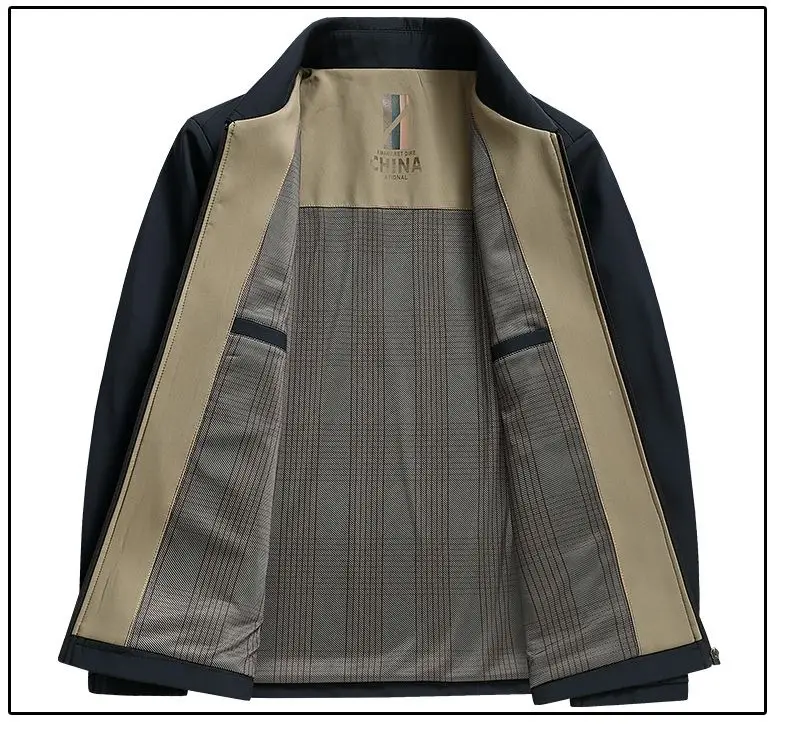 Middle-Aged Men's Outwears, Lapel Jackets, Spring and Autum Middle-Aged and Elderly Tops, Thin Daddy Clothes, Grandpa Jackets — feature 15