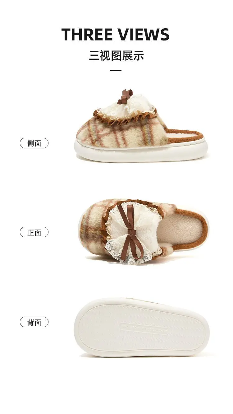 Bow Cotton Slippers Women Autumn Winter 2025 — feature 12