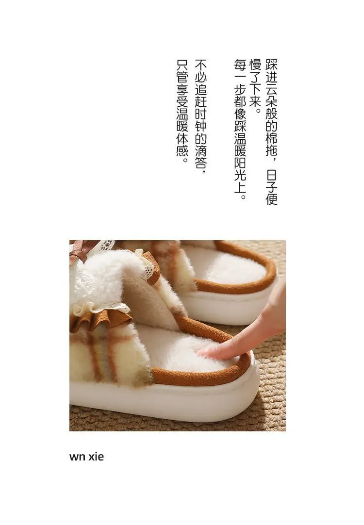 Bow Cotton Slippers Women Autumn Winter 2025 — feature 2