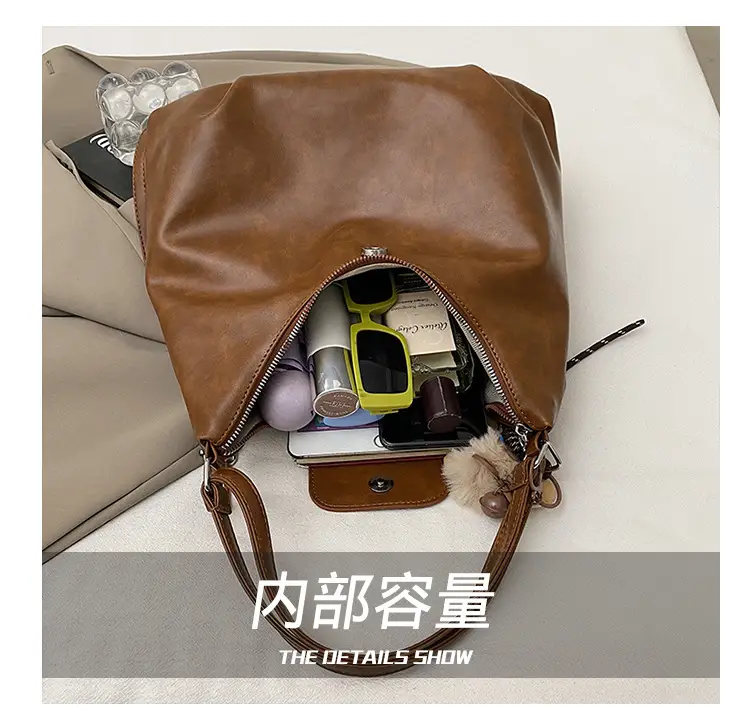 Retro Brown Leather Crossbody Bag for Women — feature 6