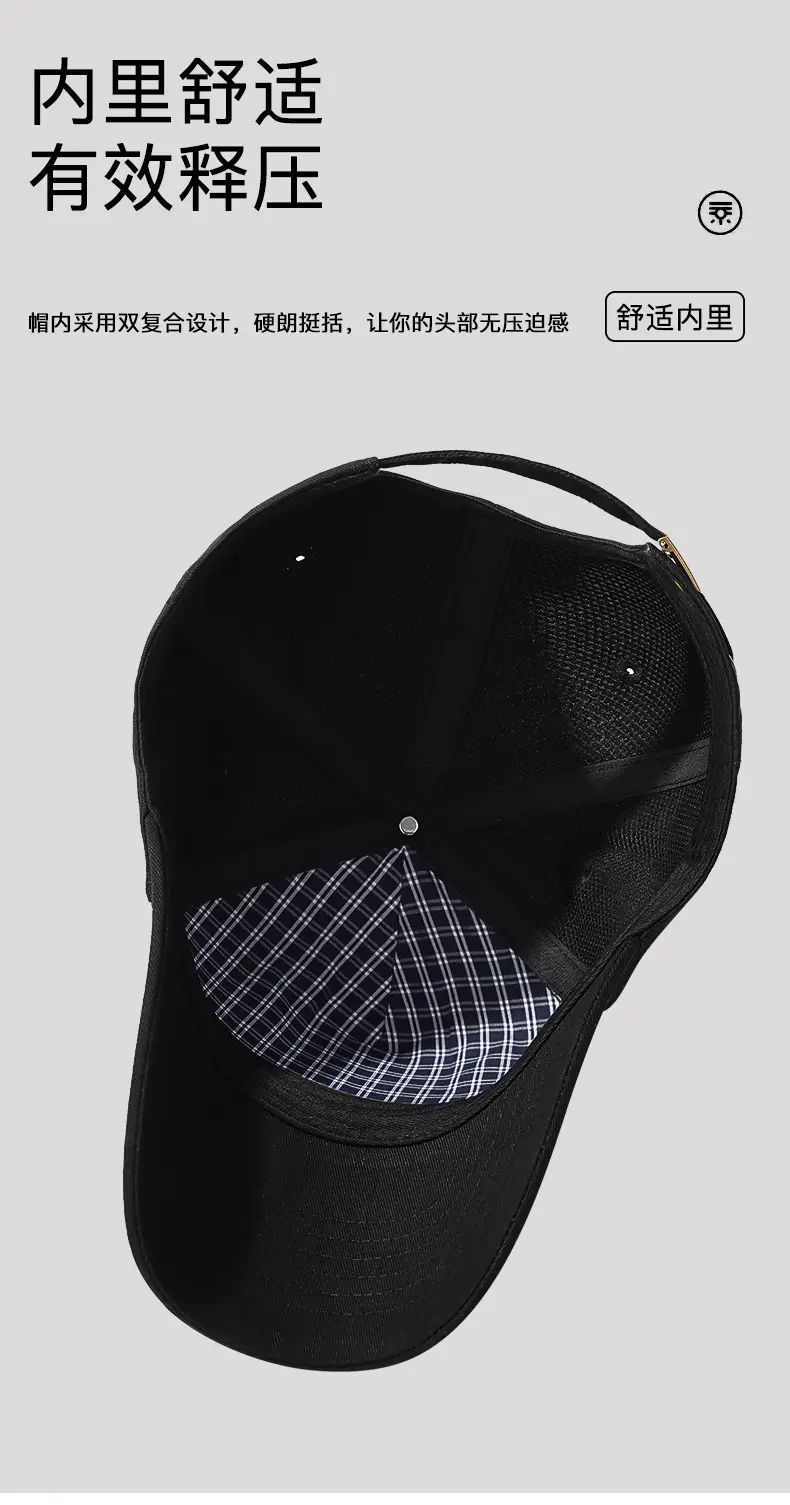 Seiko High Top Baseball Cap Black 12cm — feature 11