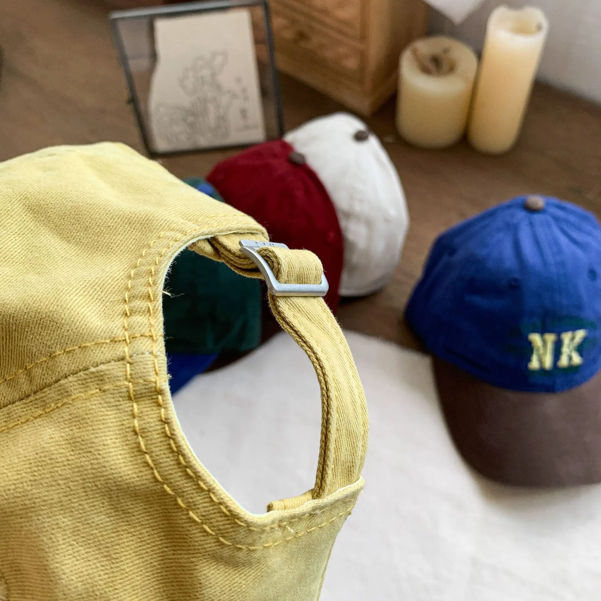 Girls Retro Blue Green Baseball Cap Autumn 2025 — feature 7