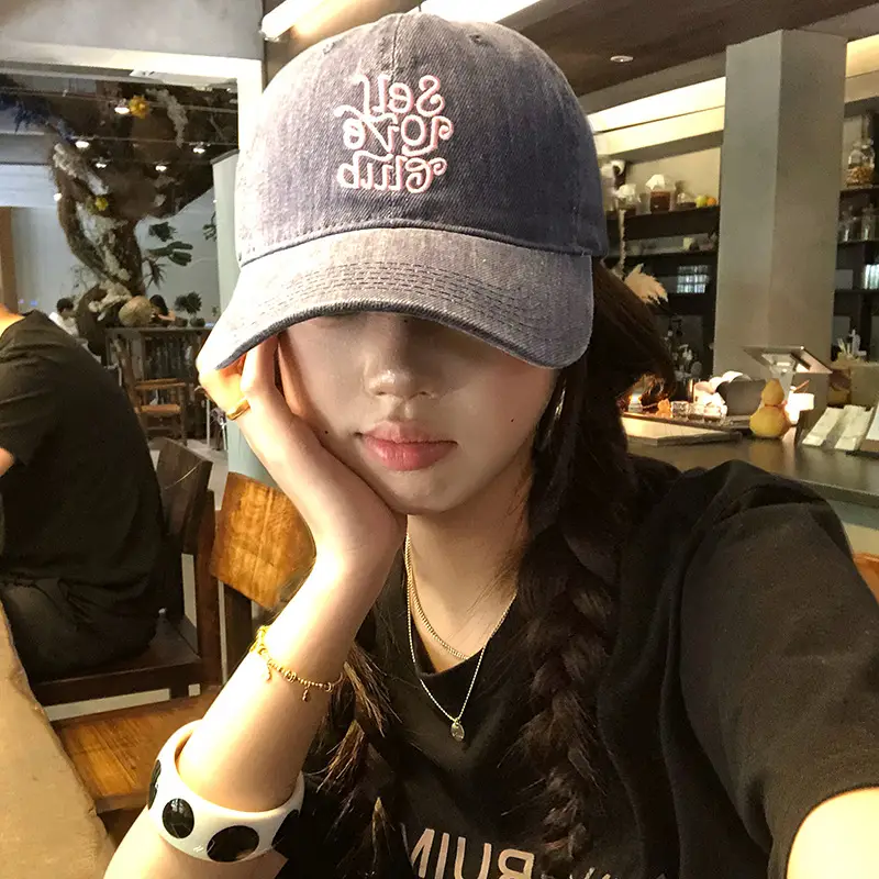 Black Embroidered Baseball Cap for Women 2025 - Image 6