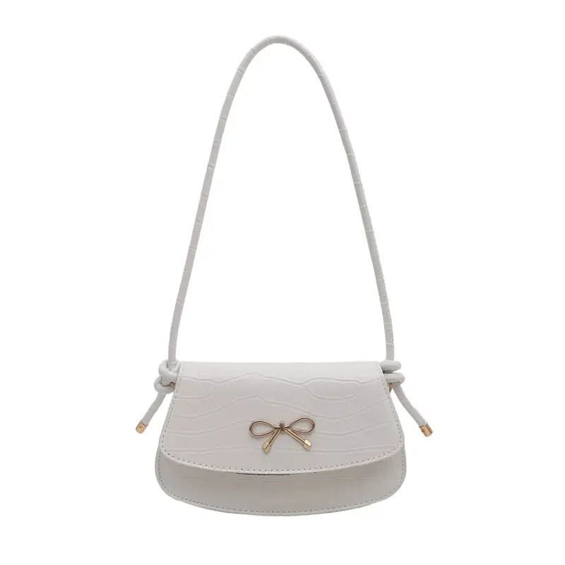 Brown Crocodile Embroidered Crossbody Bag for Women - Image 3