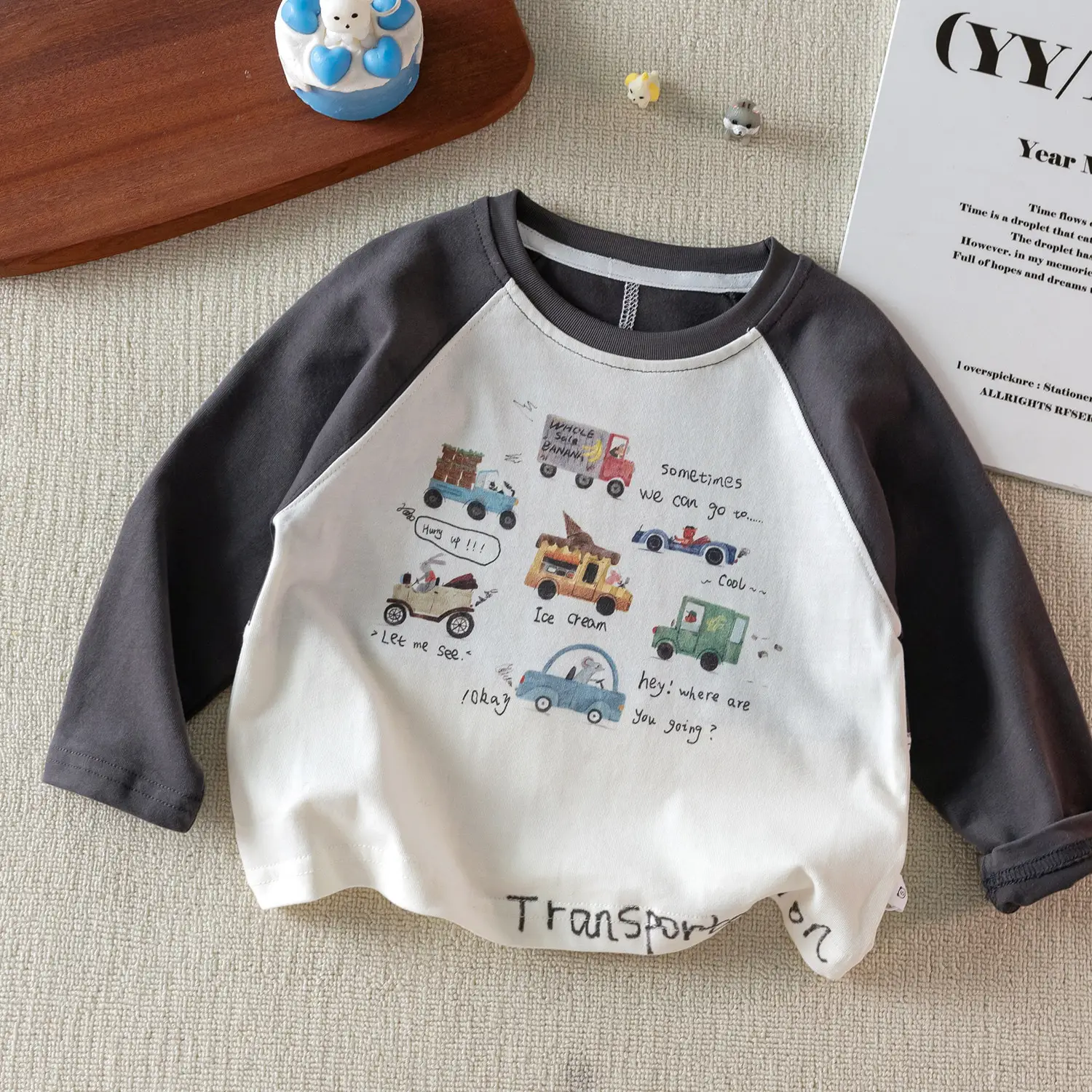 Children Long Sleeve T-Shirt Japanese Style Cartoon Design Spring 2026 - Image 2