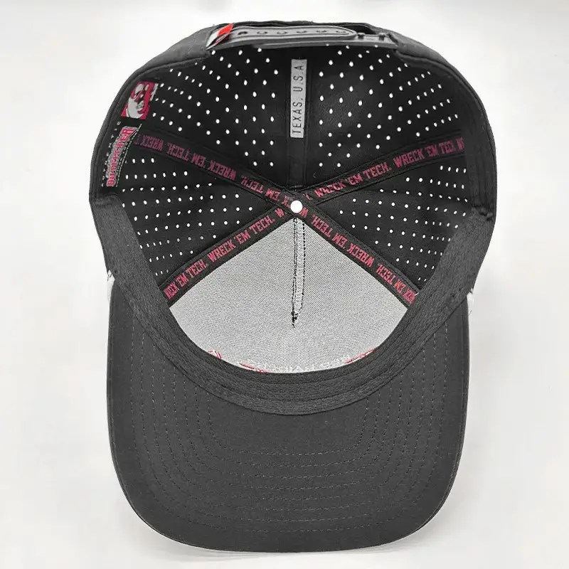 Blue Laser Perforated Baseball Cap with Logo Customization - Image 11