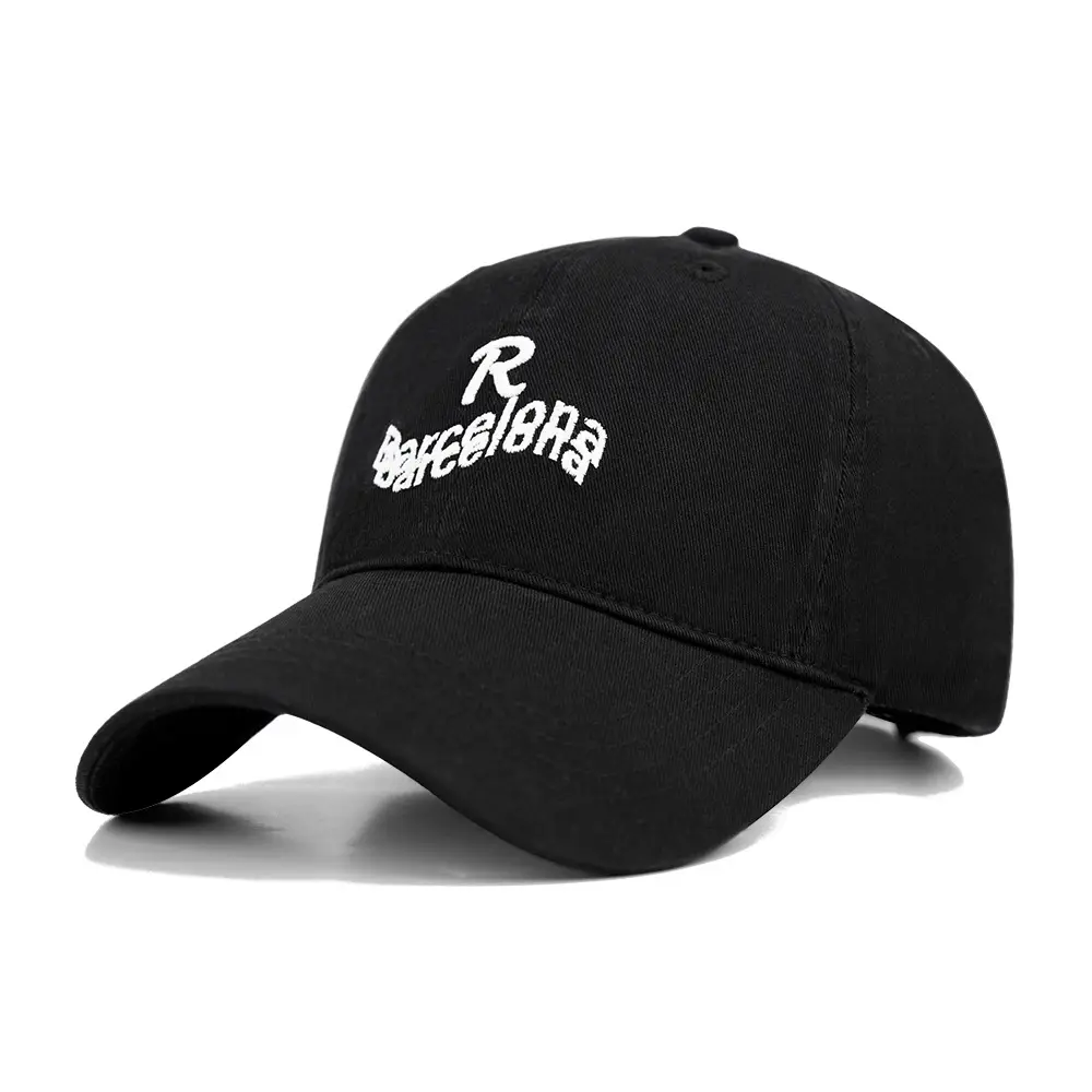 Black Embroidered Baseball Cap for Women with Wide Bristle - Image 10