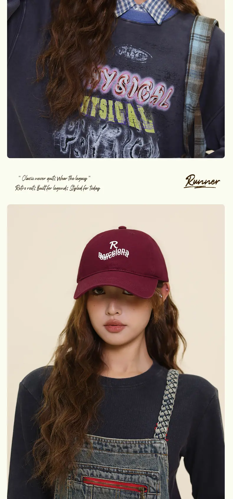 Black Embroidered Baseball Cap for Women with Wide Bristle — feature 10