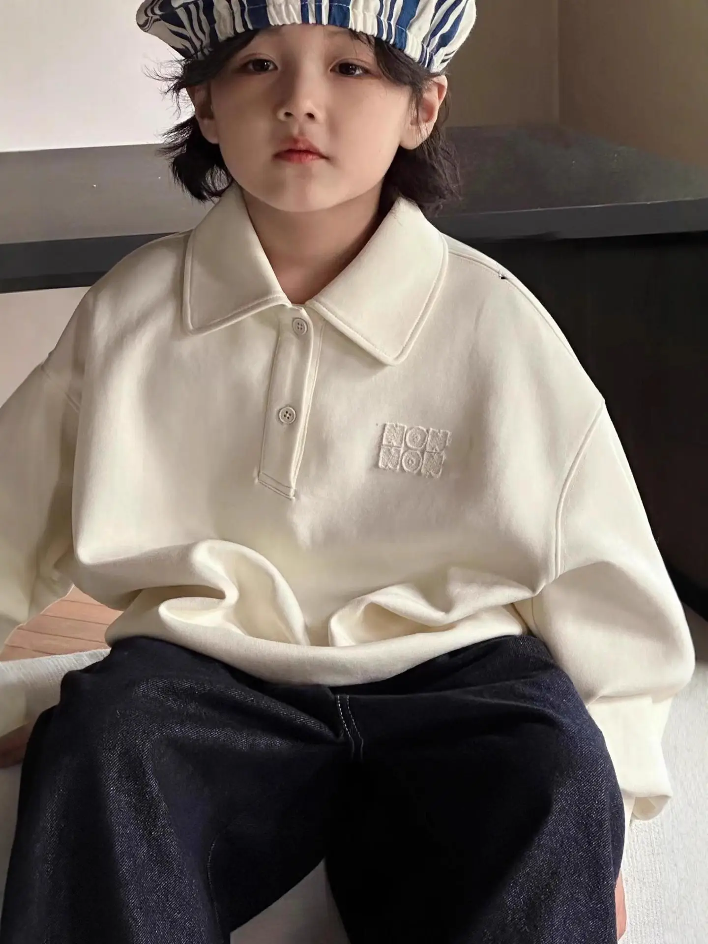 Handsome Boys Polo Shirt Cream 2026