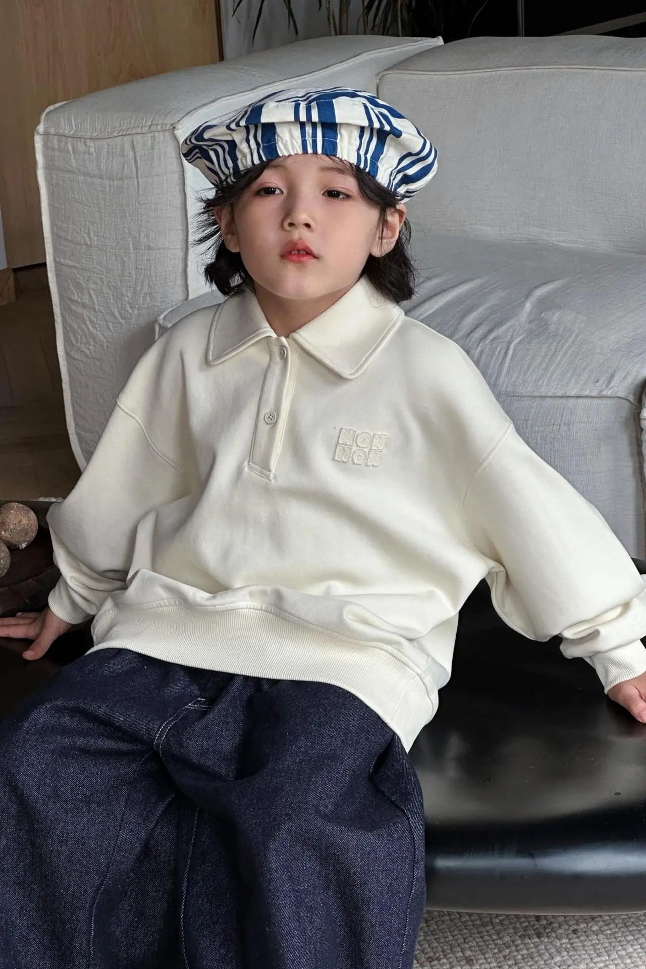 Handsome Boys Polo Shirt Cream 2026 — feature 2