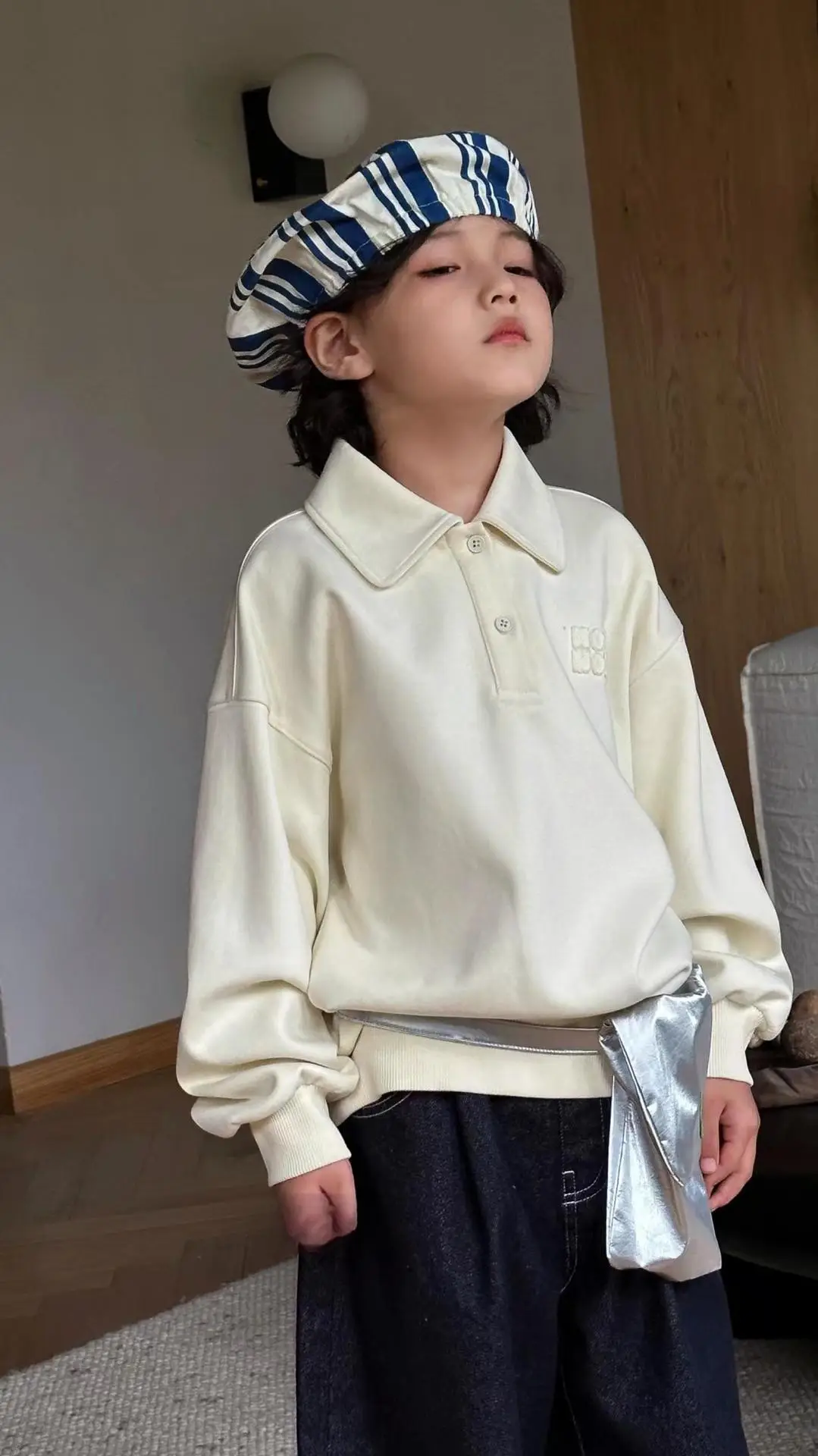 Handsome Boys Polo Shirt Cream 2026 — feature 3