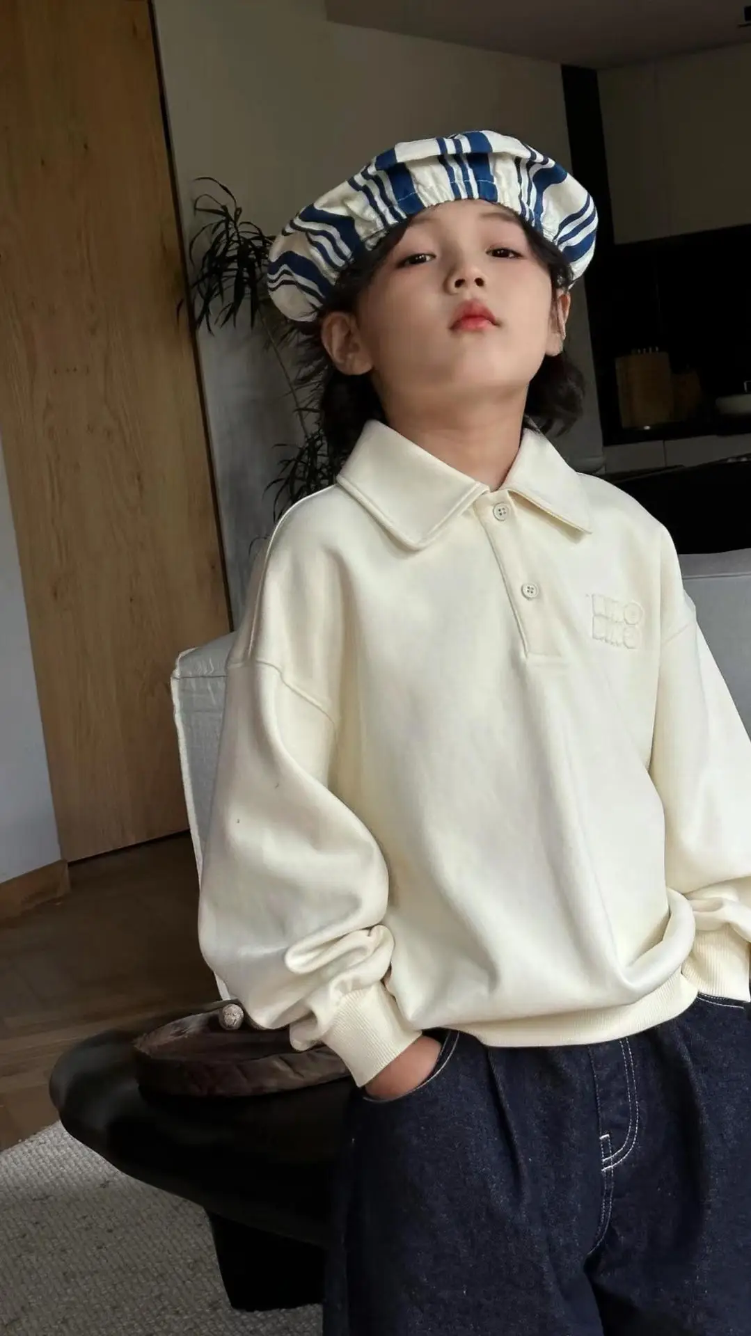 Handsome Boys Polo Shirt Cream 2026 — feature 5