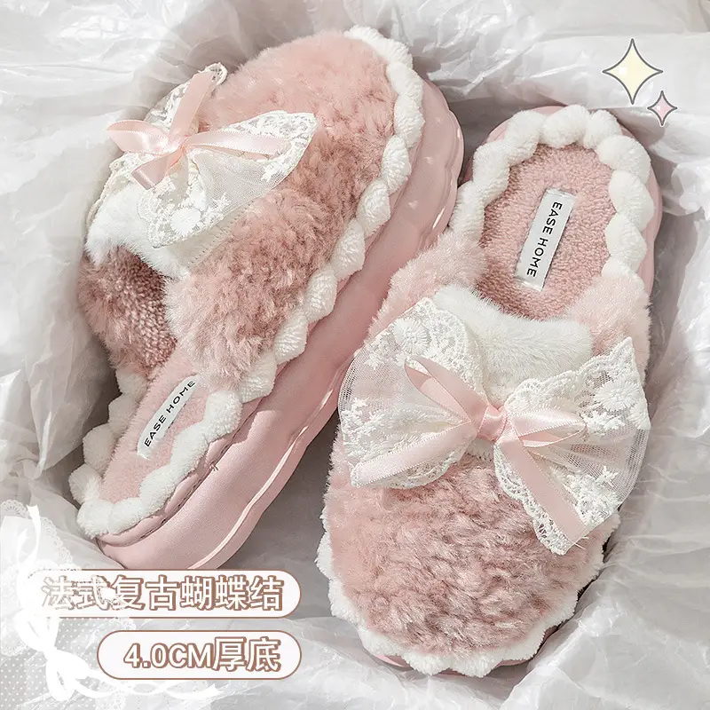 Women's Warm Fleece Lined Anti-Slip Slippers - Image 9