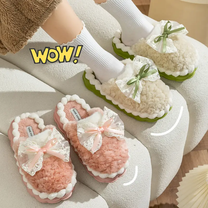 Women's Warm Fleece Lined Anti-Slip Slippers - Image 10