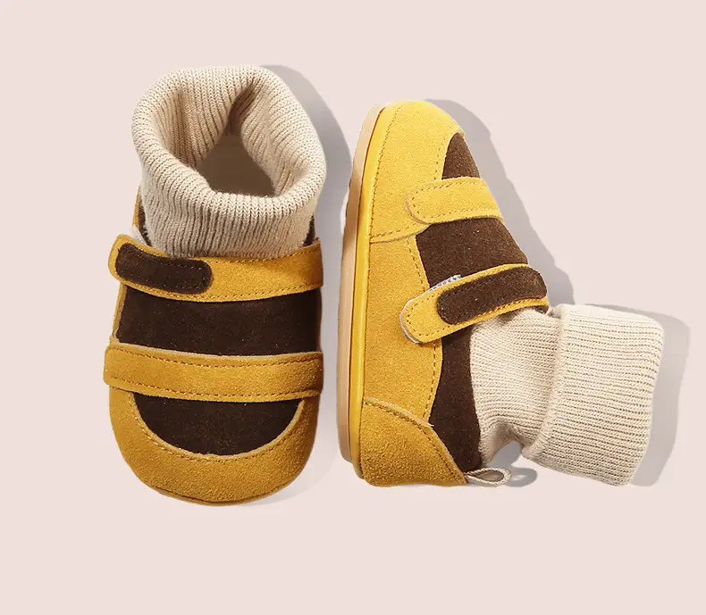 Autumn New Infant Toddler Shoes 6-12 Months Shoes and Socks Integrated Male and Female Baby Soft Bottom Baby Shoes Spring & Fall — feature 23