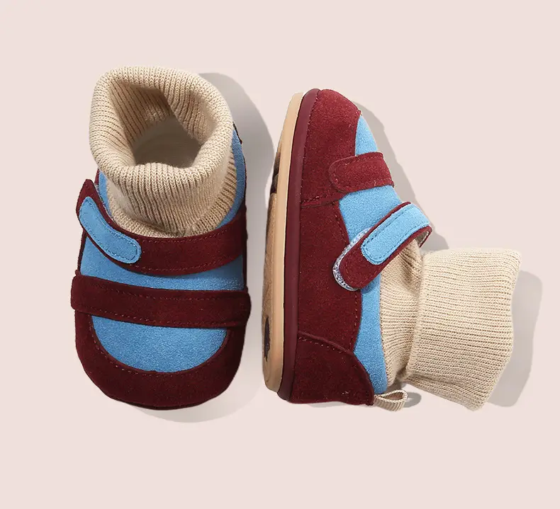 Autumn New Infant Toddler Shoes 6-12 Months Shoes and Socks Integrated Male and Female Baby Soft Bottom Baby Shoes Spring & Fall — feature 26