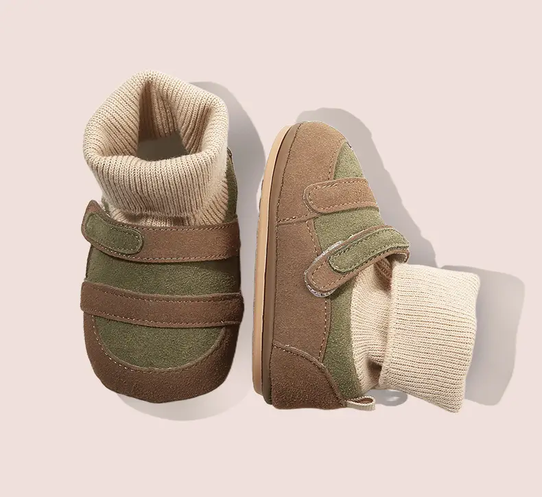 Autumn New Infant Toddler Shoes 6-12 Months Shoes and Socks Integrated Male and Female Baby Soft Bottom Baby Shoes Spring & Fall — feature 29