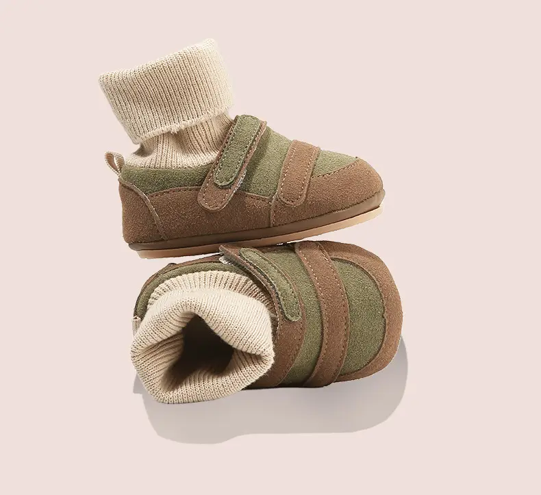 Autumn New Infant Toddler Shoes 6-12 Months Shoes and Socks Integrated Male and Female Baby Soft Bottom Baby Shoes Spring & Fall — feature 30