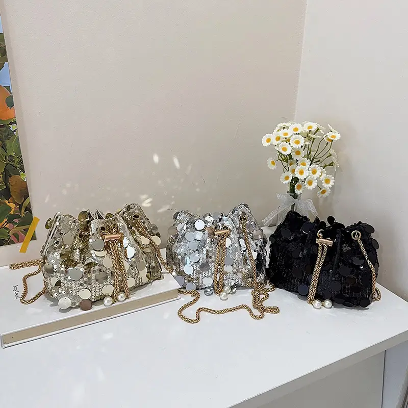 2025 Women's Sparkly Personalized Bucket Bag - Image 4