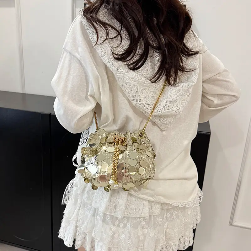 2025 Women's Sparkly Personalized Bucket Bag - Image 5